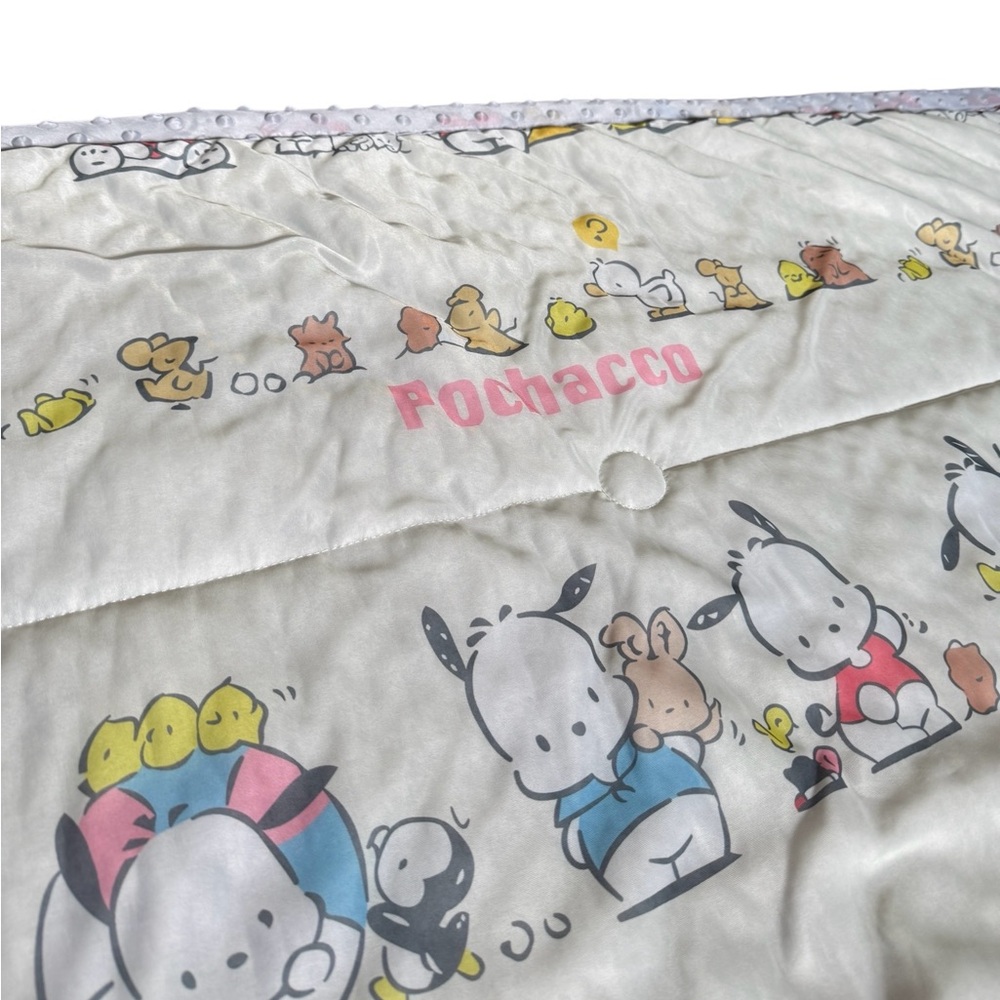 NEW- Kuromi Sanrio Pochacco Minky Quilted Silk Blanket